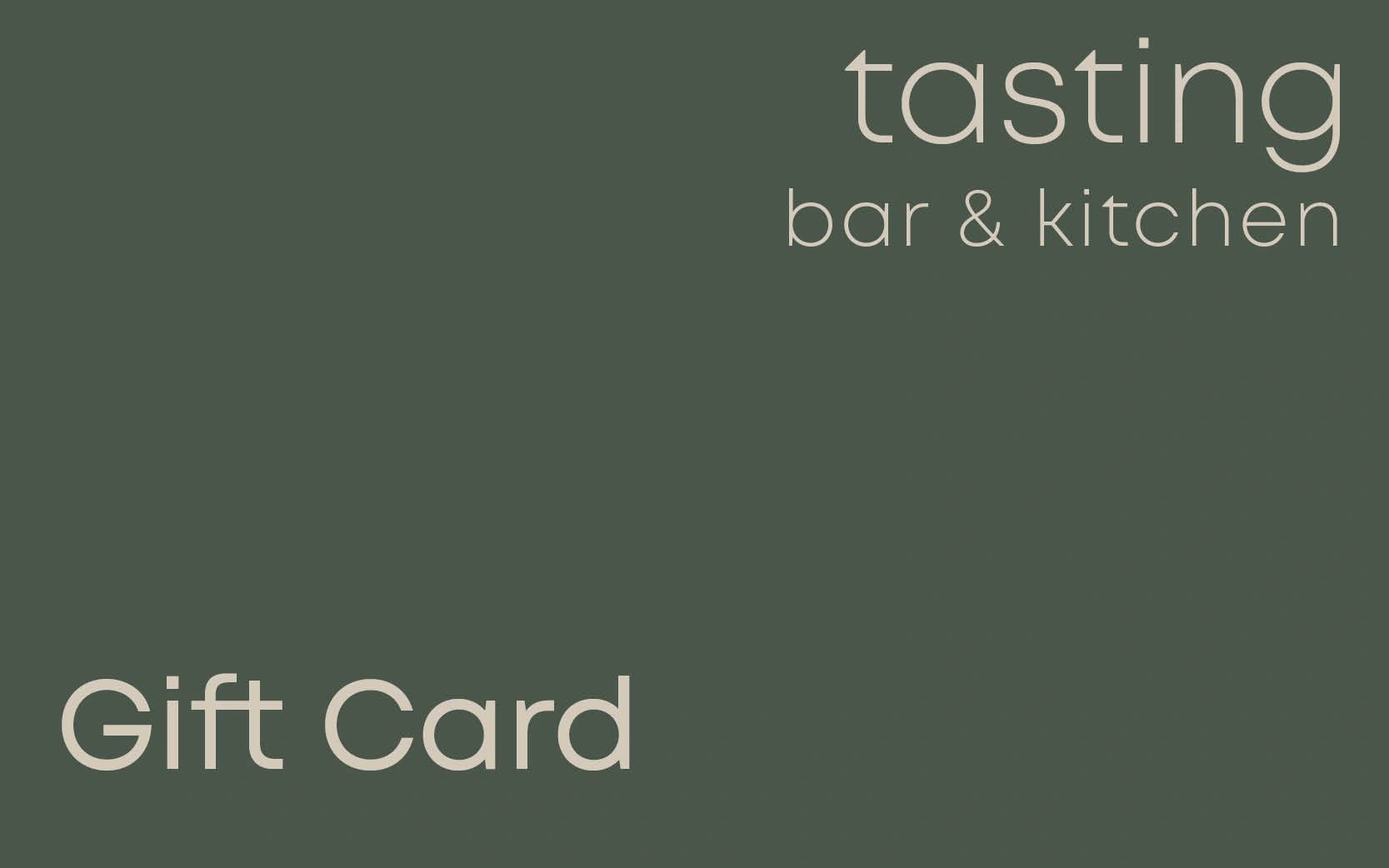 Gift Cards Tasting Bar and Kitchen